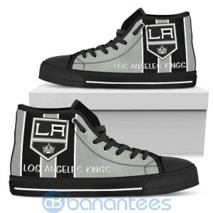 Vertical Stripes Style Los Angeles Kings High Top Shoes Product Photo