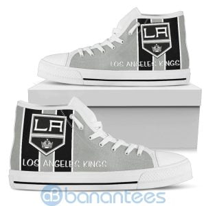 Vertical Stripes Style Los Angeles Kings High Top Shoes Product Photo