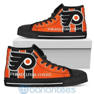 Vertical Stripes Style Philadelphia Flyers High Top Shoes Product Photo