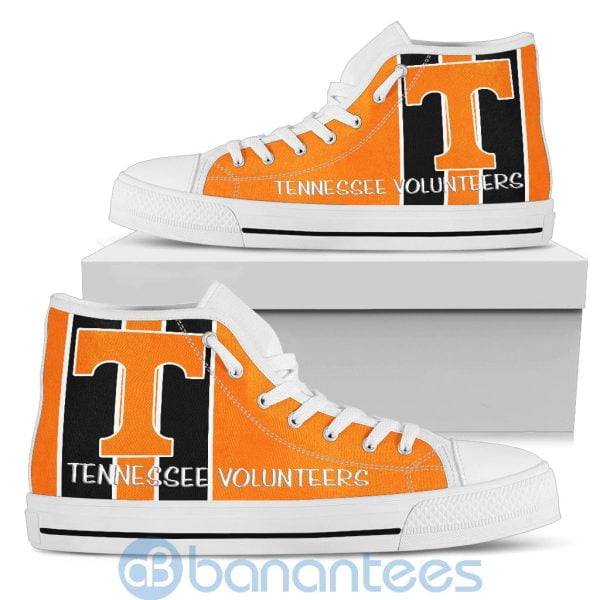 Vertical Stripes Style Tennessee Volunteers High Top Shoes Product Photo