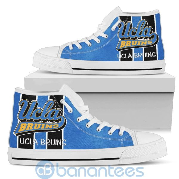 Vertical Stripes Style UCLA Bruins High Top Shoes Product Photo