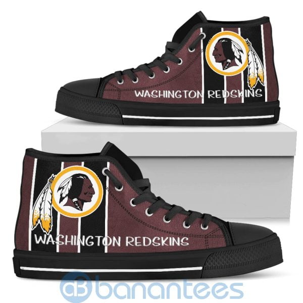 Vertical Stripes Style Washington Redskins High Top Shoes Product Photo