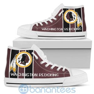 Vertical Stripes Style Washington Redskins High Top Shoes Product Photo