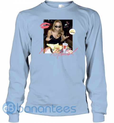 vi3h-mariah-carey-mcdonalds-shirt-2021-long-sleeve-tee-14-front-light-blue-480px-1.png Mariah Carey And McDonalds Shirt Product Photo