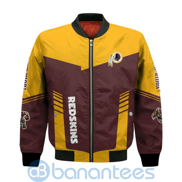 Washington Redskins American Football Team Logo Custom Name Bomber Jacket Product Photo