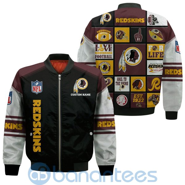 Washington Redskins Custom Name Bomber Jacket Product Photo