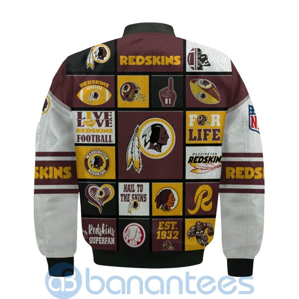 Washington Redskins Custom Name Bomber Jacket Product Photo