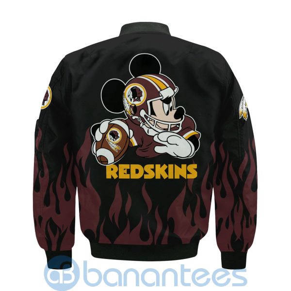 Washington Redskins Football Team Logo Disney Mickey Custom Name Bomber Jacket Product Photo