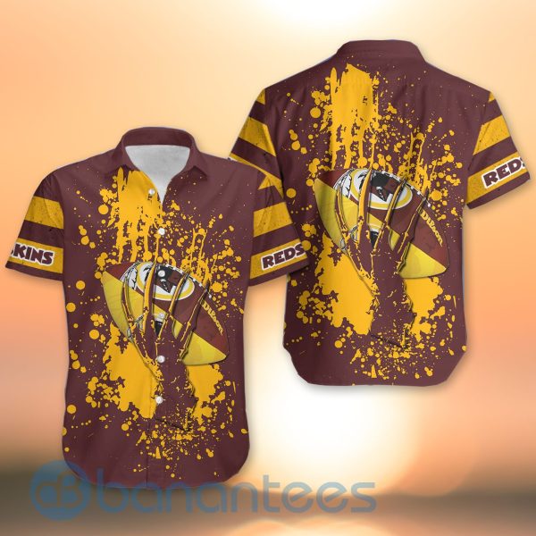Washington Redskins Skull Hand NFL Football Team Logo Ball 3D All Over Printed Shirt Product Photo
