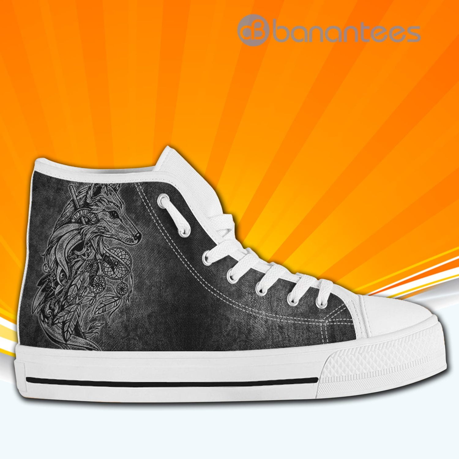 wolf-dream-catcher-high-top-canvas-shoes-sneakers-for-men-and-women-3-H8tIl.jpg Wolf Dream Catcher High Top Canvas Shoes Sneakers For Men And Women Product Photo