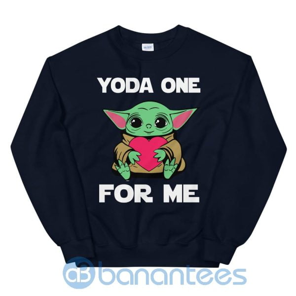 Yoda One For Me Cute Baby Yoda Sweatshirt Product Photo