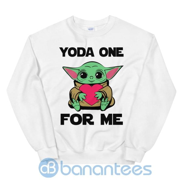 Yoda One For Me Cute Baby Yoda Sweatshirt Product Photo