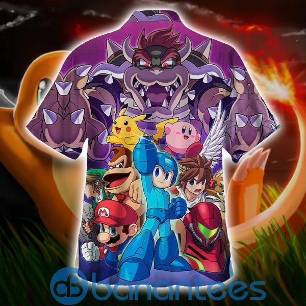 Zelda Pokemon & Mario's Party Short Sleeves Hawaiian Shirt Summer Shirt Product Photo