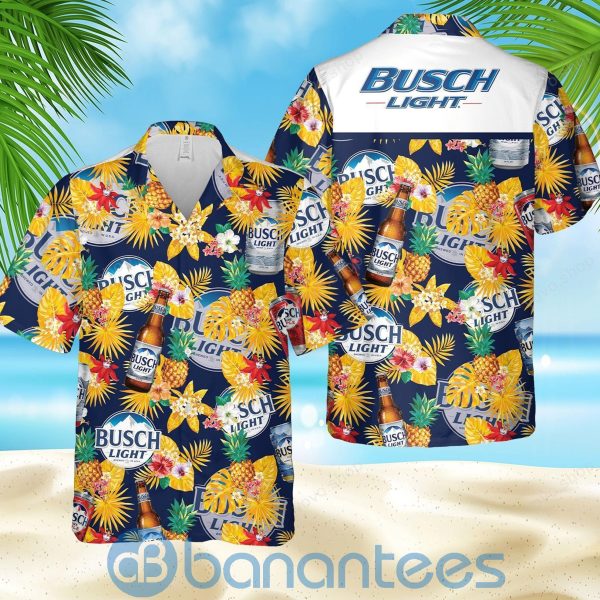 3D LitmusBusch Yellow Light Bud Light For Beer Lover Hawaiian Shirt Product Photo
