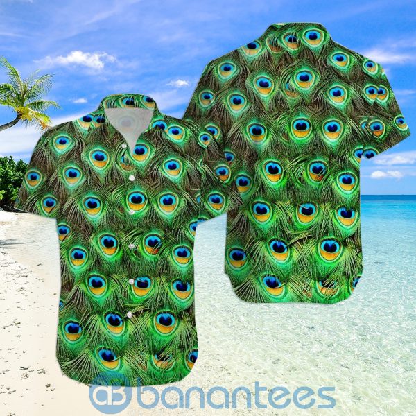 3D Peacock Feathers For Beer Lover Hawaiian Shirt Product Photo