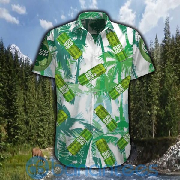 Bud Light Green Leaf For Beer Lover Hawaiian Shirt Product Photo