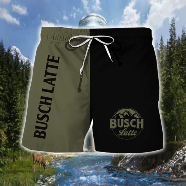 Busch Latte Army Color Beach Shorts Beer Lovers Father Day Gift Product Photo