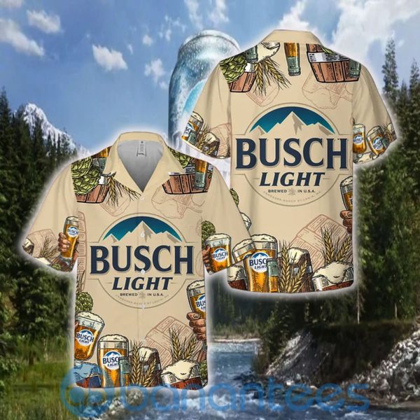 Busch Light Cans Vintage For Beer Lover Hawaiian Shirt Product Photo