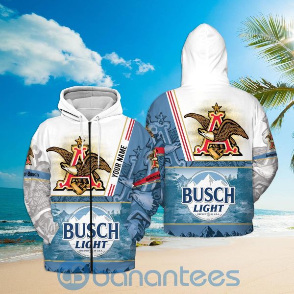 Busch Light Eagle Personalized Hoodie 3D Gift Father Day Beer Lover Gift Product Photo