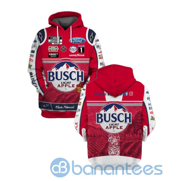 Busch Light Kevin Harvick Apple Hoodie 3D Gift Father Day Gift Father Day Beer Lover Gift Product Photo