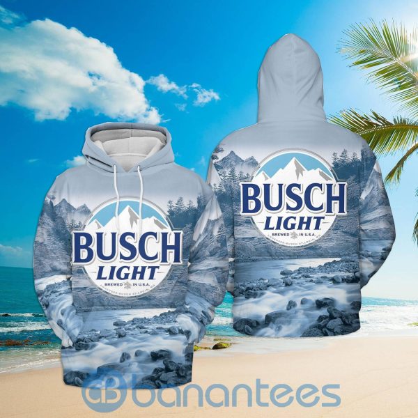 Busch Light Moutain Ice Hoodie Zip Hoodie 3D Gift Father Day Beer Lover Gift Product Photo