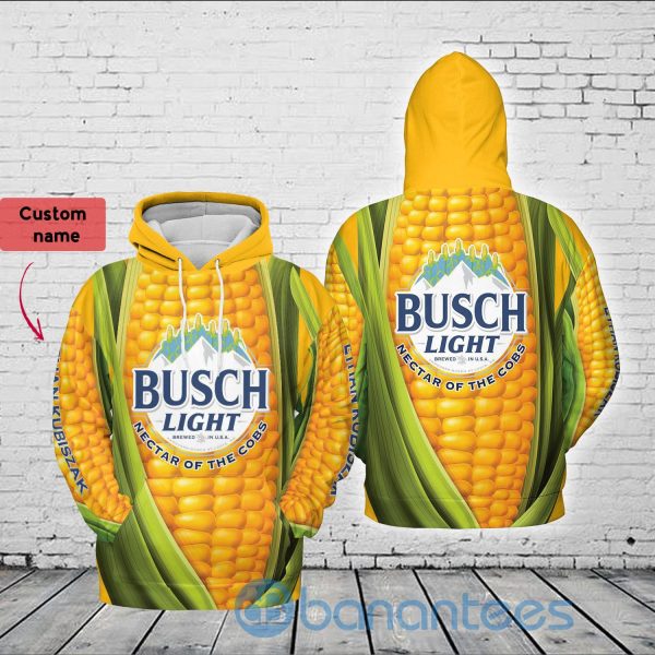 Busch Light Nectar Of The Cobs Personalized Hoodie 3D Gift Father Day Beer Lover Gift Product Photo