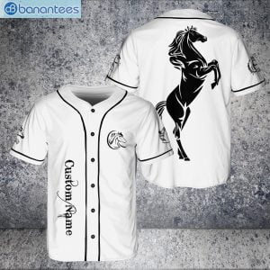 Custom Name Best Horse Animal Racing Lover Jersey Baseball Shirtproduct photo 1