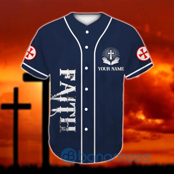 Custom Name Jesus Hugs Christian Unisex Jersey Baseball Shirt Product Photo