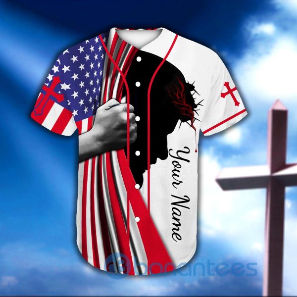 Custom Name Jesus Is My Everything Unisex Jersey Baseball Shirt Product Photo