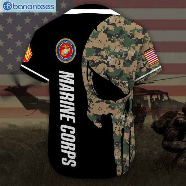Custom Name United States Marine Corps Jersey Baseball Shirtproduct photo 3