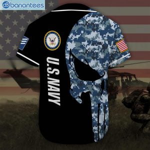Custom Name United States Navy Veteran Jersey Baseball Shirtproduct photo 3
