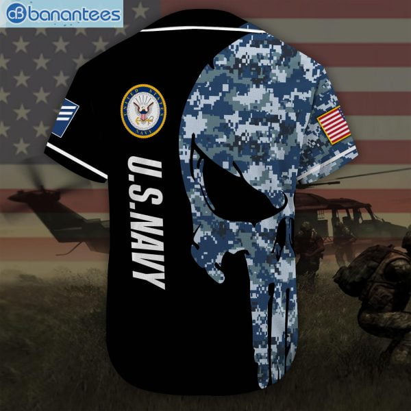 Custom Name United States Navy Veteran Jersey Baseball Shirtproduct photo 3