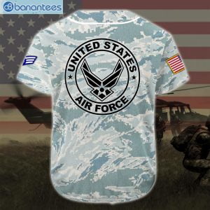 Custom Name US Air Force Best Gift Jersey Baseball Shirtproduct photo 2