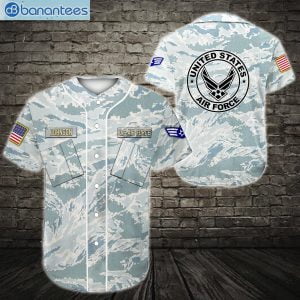 Custom Name US Air Force Best Gift Jersey Baseball Shirtproduct photo 1