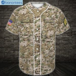 Custom US Army US Army Veteran Army Rank Jersey Baseball Shirtproduct photo 2