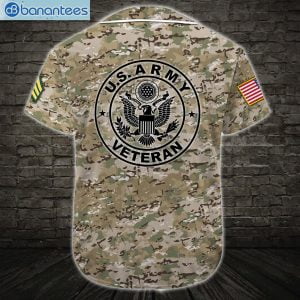 Custom US Army US Army Veteran Army Rank Jersey Baseball Shirtproduct photo 3