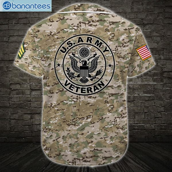 Custom US Army US Army Veteran Army Rank Jersey Baseball Shirtproduct photo 3