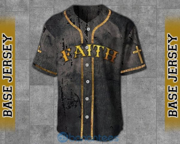 Faith & Cross Jesus Unisex Jersey Baseball Shirt Product Photo