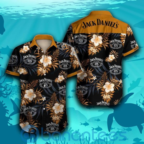 Jack Danie Black & Yellow For Beer Lover Hawaiian Shirt Product Photo