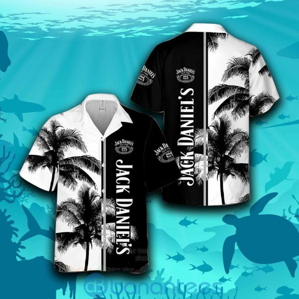 Jack Danie Coconut Black & White For Beer Lover Hawaiian Shirt Product Photo