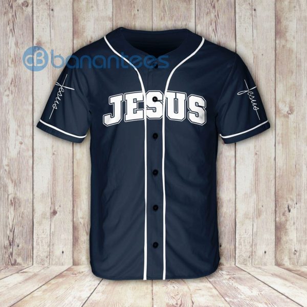 Jesus Hand Storm Follow Me Unisex Jersey Baseball Shirt Product Photo