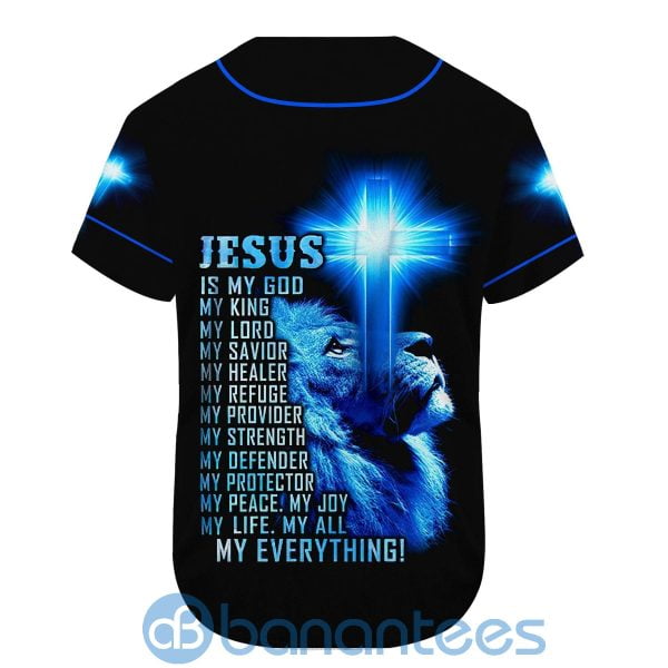 Jesus Is My Savior Jesus Is My God Unisex Jersey Baseball Shirt Product Photo