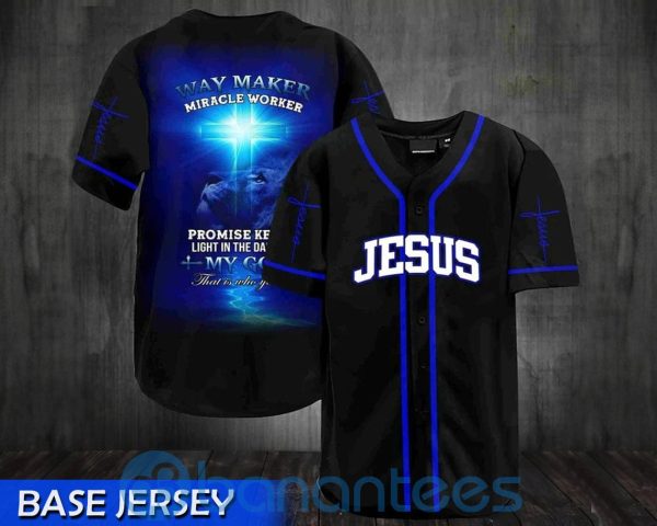Jesus My God That Is Who You Are Way Maker Unisex Jersey Baseball Shirt Product Photo