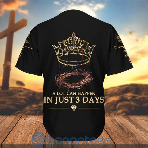 Jesus The Way The Truth The Life Crown Unisex Jersey Baseball Shirt Product Photo