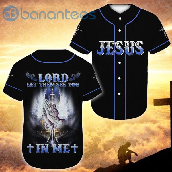Lord Please Let Them See You In Me Jesus Unisex Jersey Baseball Shirt Product Photo