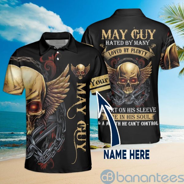 May Guy Don't Skull Motor Loved By Plenty Can't Control Custom Name Polo Shirt Product Photo