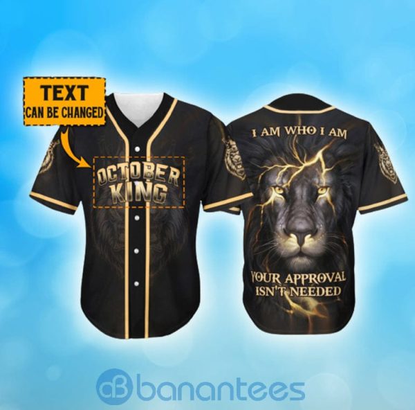 Personalized Lion Jesus Lover Unisex Jersey Baseball Shirt Product Photo