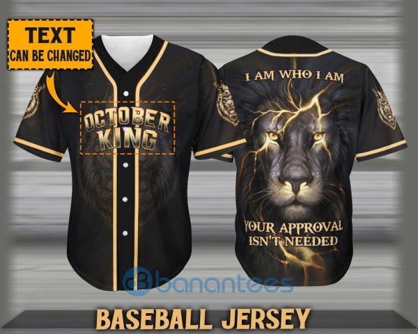 Personalized Lion Jesus Lover Unisex Jersey Baseball Shirt Product Photo