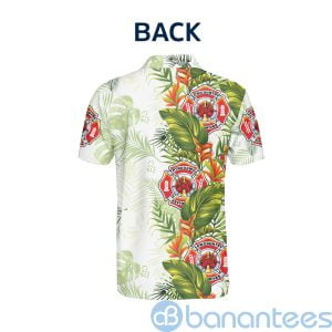 Proud US Firefighter Tropical Hawaiian Style Polo Shirt Product Photo