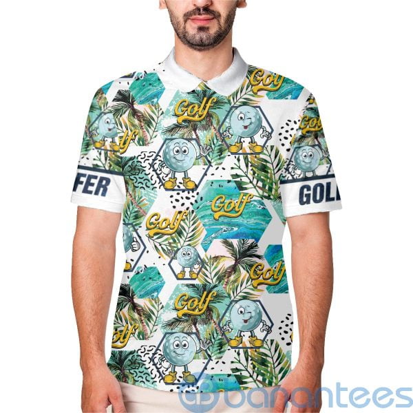That's How I Roll Men's Hawaiian Style Golf Moisture Wicking Polo Shirt Product Photo